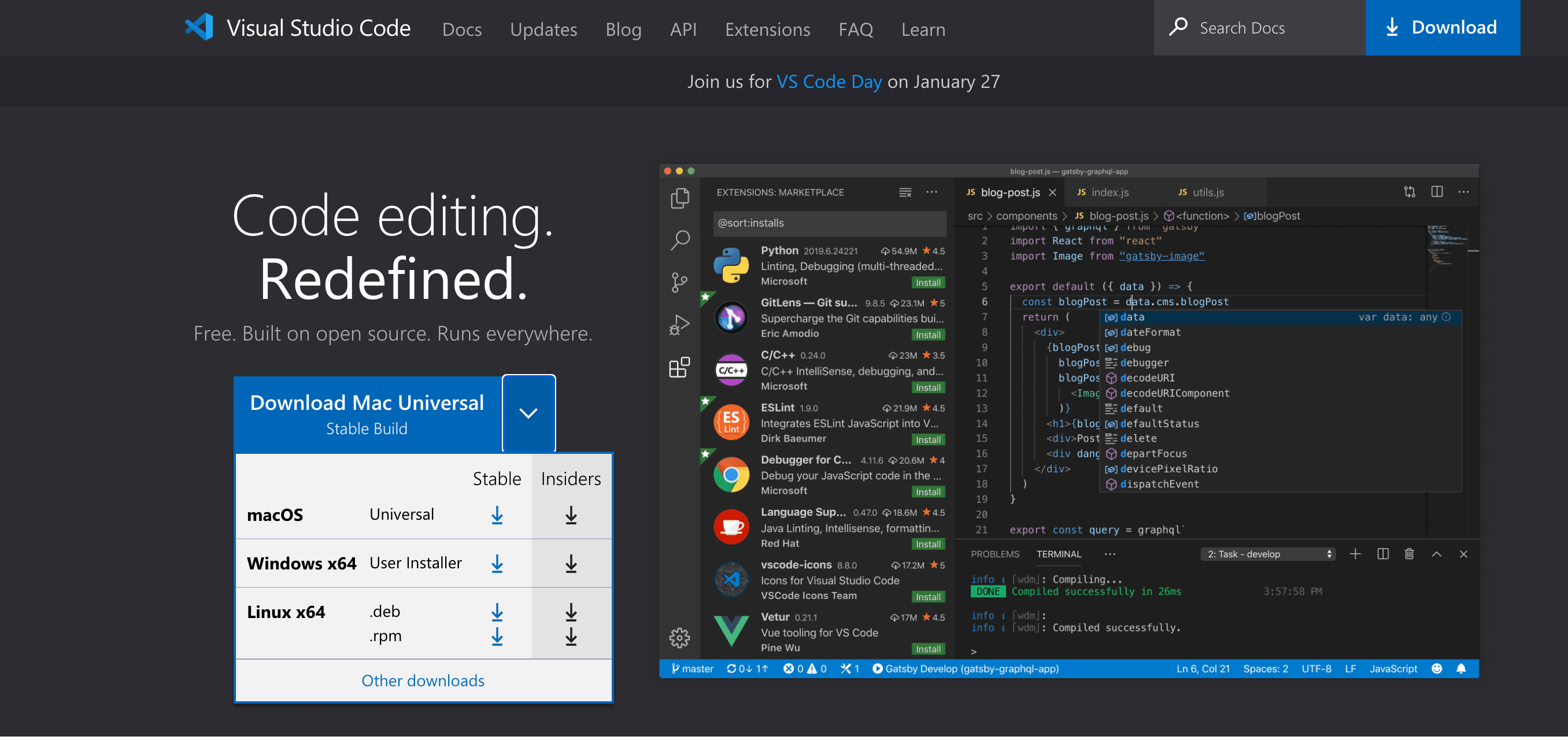 Visual Studio Code February 2021