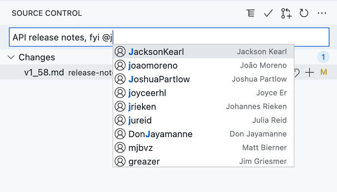 Completion for Github aliases with full names