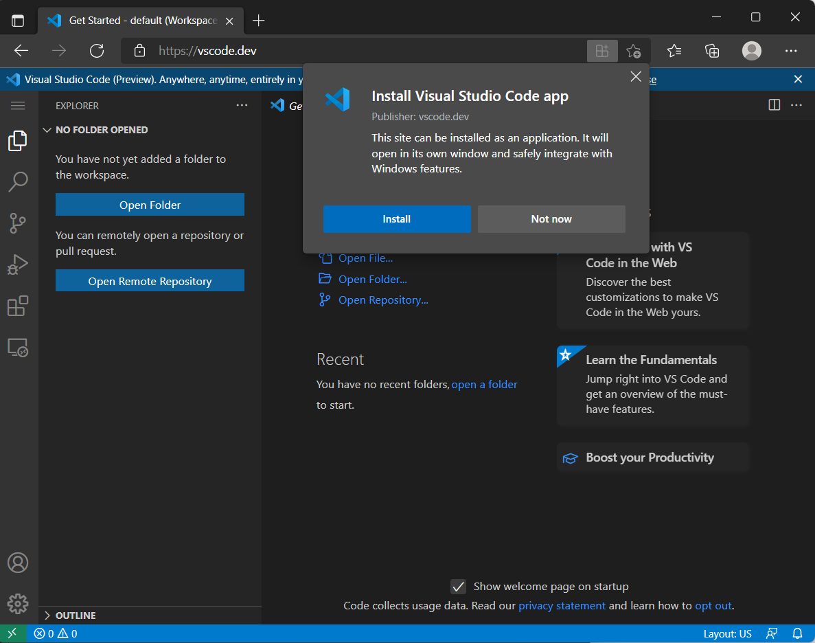 Visual Studio Code January 2022