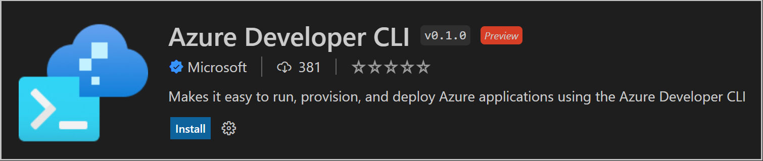 Azure Developer CLI extension