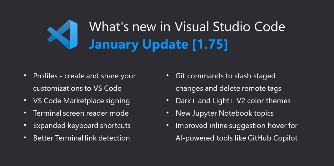 Visual Studio Code January 2023