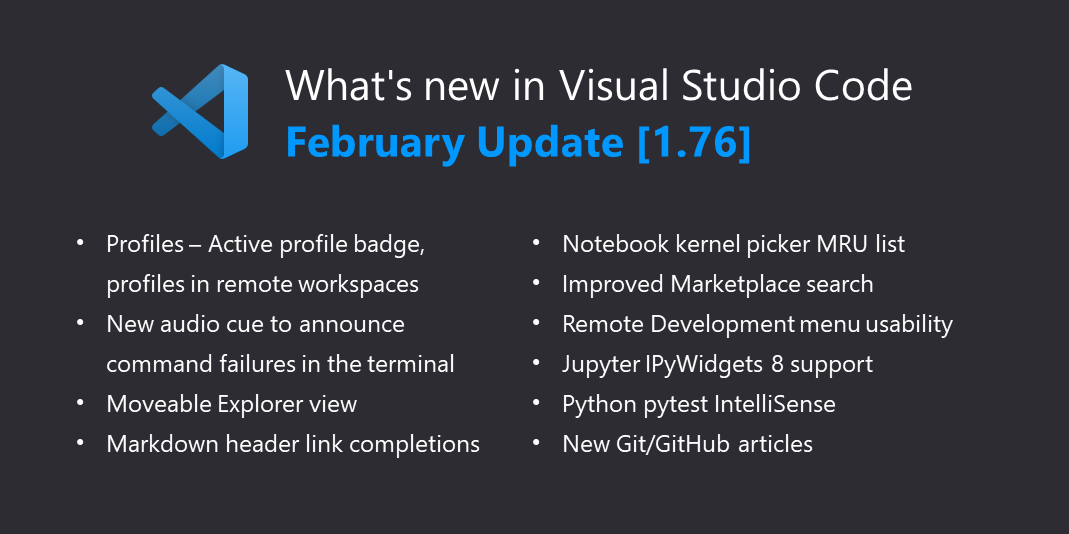Visual Studio Code February 2023