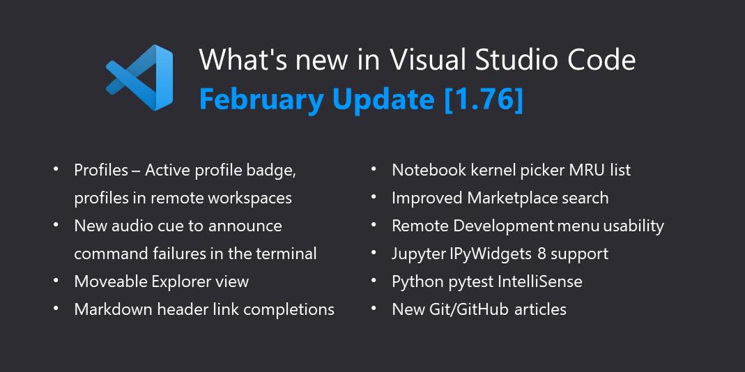 Visual Studio Code 2023年2月更新