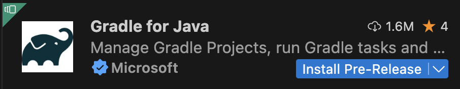 Gradle for Java pre-release extension