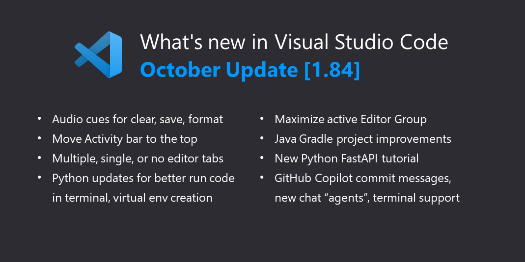 2023年10月Visual Studio Code更新