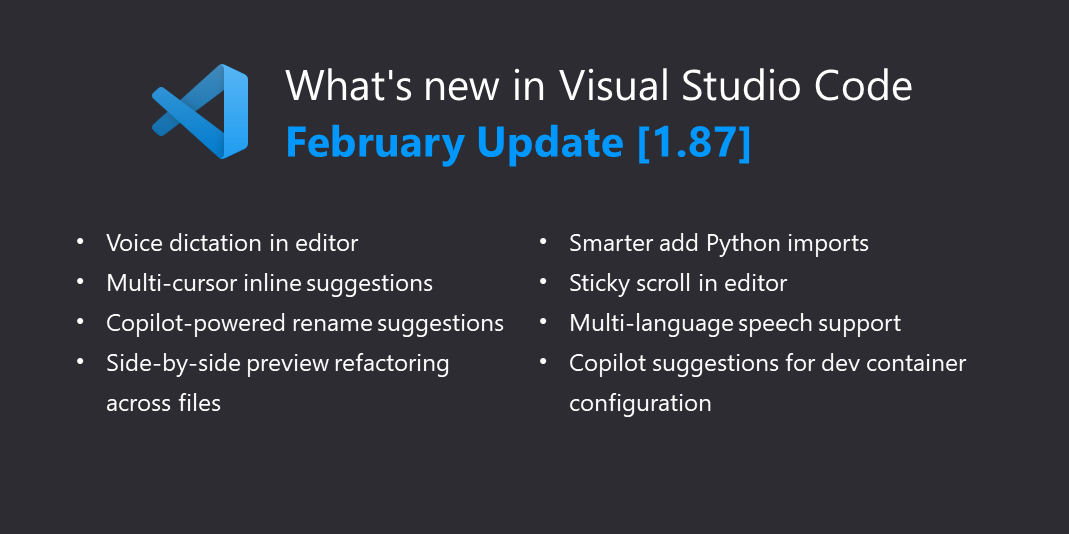 Visual Studio Code February 2024