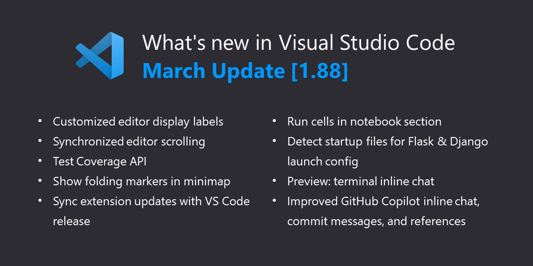 Visual Studio Code March 2024