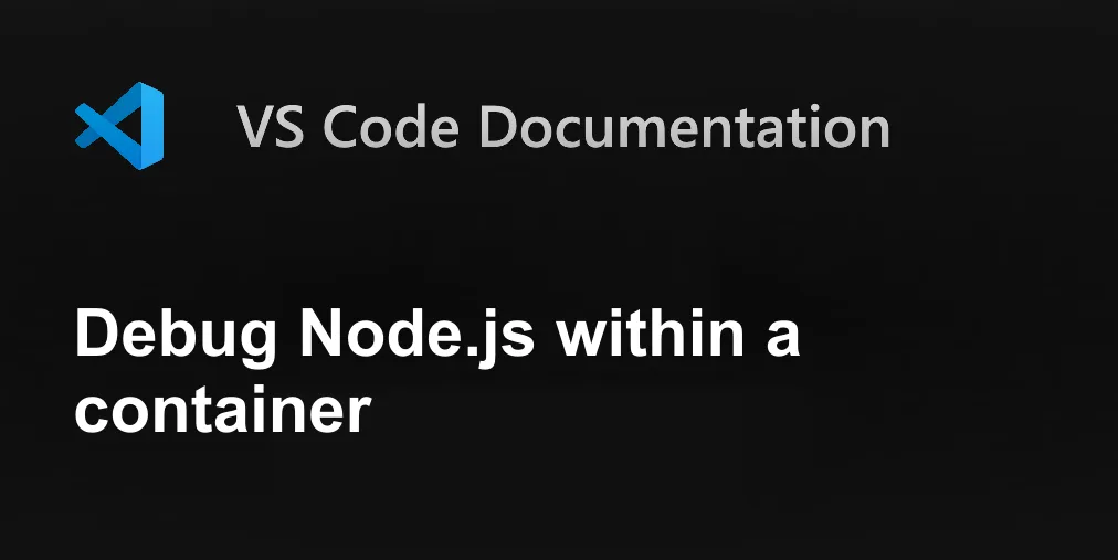 Debug Node.js within a container