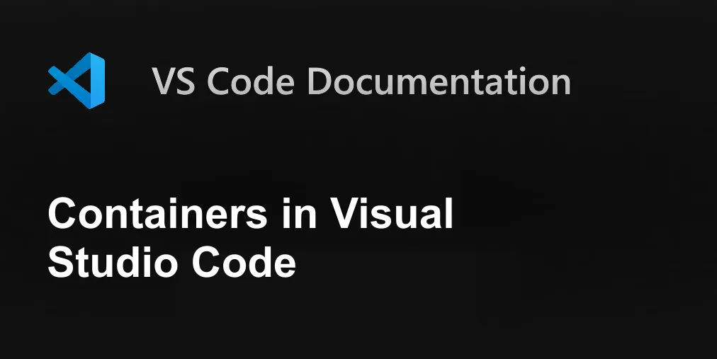 Containers in Visual Studio Code