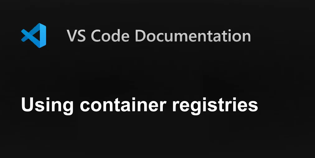 Using container registries