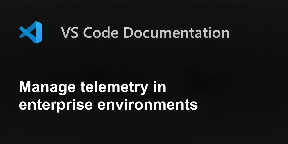 Icon Telemetry Config Manage telemetry in enterprise environments