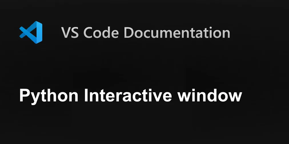 Python Interactive window