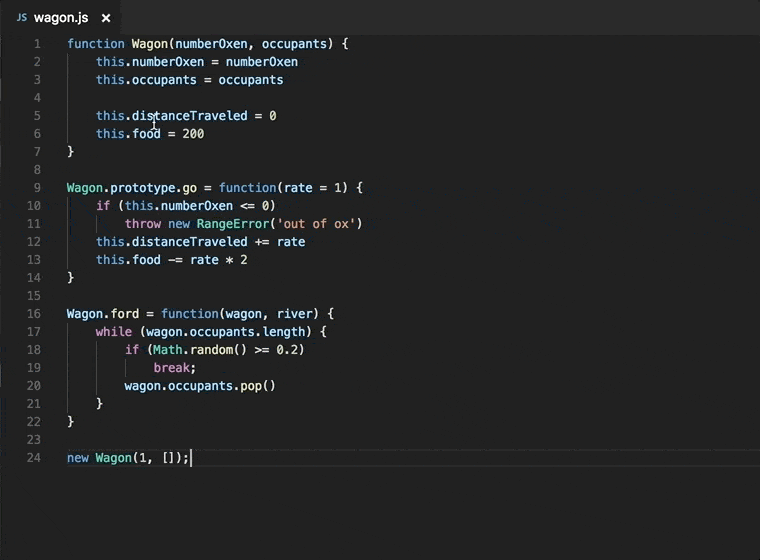 Converting an ES5 class to an ES6 class using refactorings