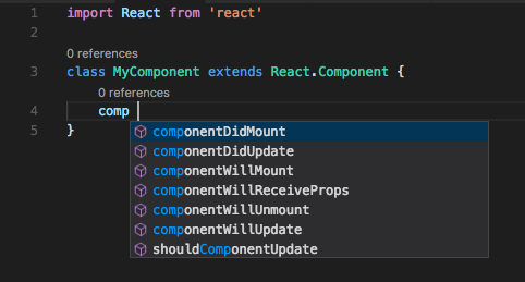 JavaScript method suggestions from parent class