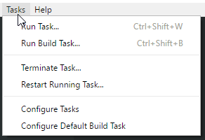 Tasks Global Menu